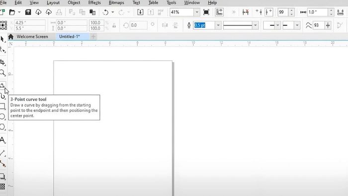 4 công cụ vẽ đường cong trong Corel 11