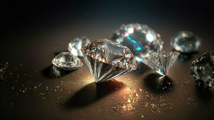 Hình nền kim cương 3D - Phiên bản 17