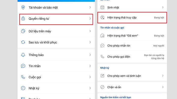 cách ẩn trạng thái đã xem trên Zalo qua điện thoại