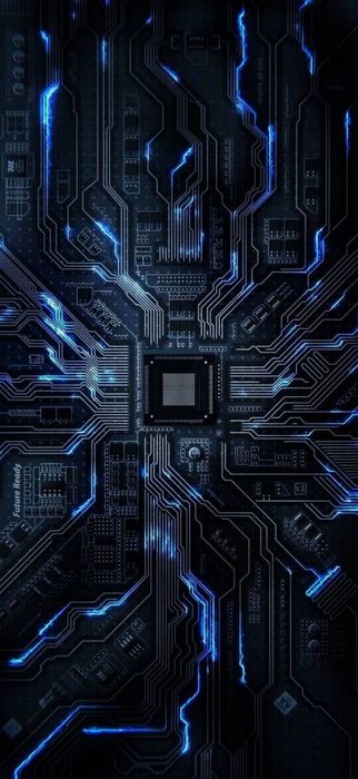 Hình nền iPhone Air chủ đề công nghệ, mang đến một diện mạo đầy hiện đại và sắc nét