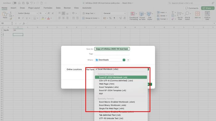 Chuyển đổi file XLSX sang các định dạng XLS, CSV, PDF trên máy tính – Phương pháp đơn giản và hiệu quả.