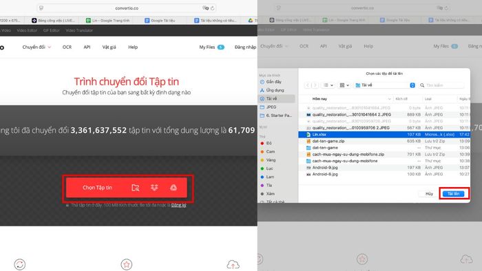 Chuyển đổi file XLSX sang XLS, CSV, PDF trực tuyến dễ dàng và nhanh chóng.