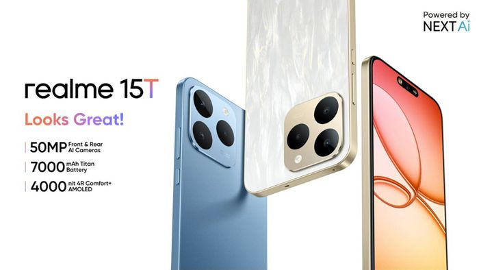 realme 15T 5G chính thức ra mắt