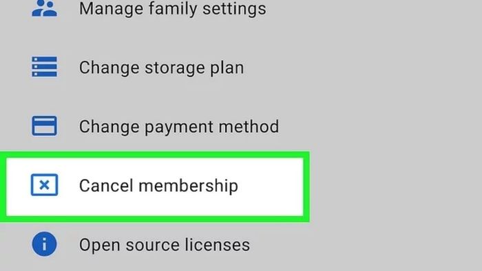 Hướng dẫn hủy gói Google One trên Android - bước 3