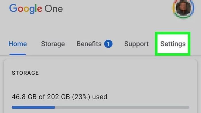 Hướng dẫn hủy gói Google One trên Android - bước 2