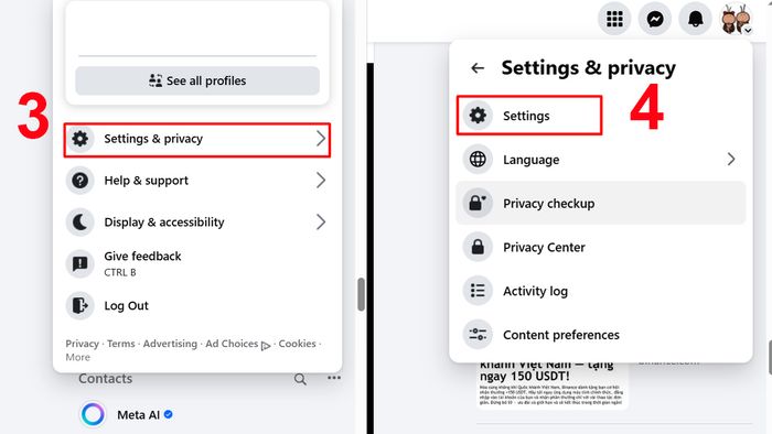 Cách chặn lời mời kết bạn trên Facebook qua máy tính/PC - bước 2