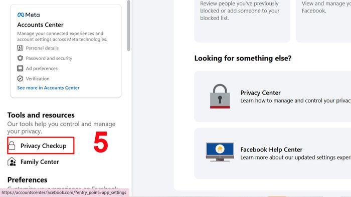 Cách chặn lời mời kết bạn trên Facebook qua máy tính/PC - bước 3