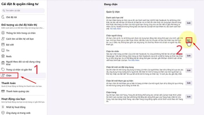 Cách kết bạn lại với người đã chặn trên Facebook qua máy tính - bước 2