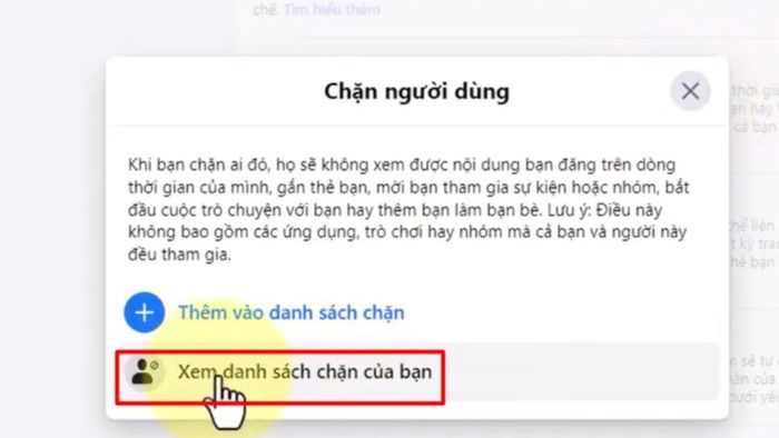 Cách kết bạn lại với người đã chặn trên Facebook qua máy tính - bước 3