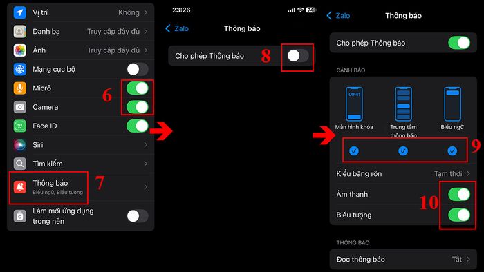 Cho phép Zalo truy cập thiết bị của bạn