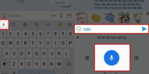 Nhấn biểu tượng