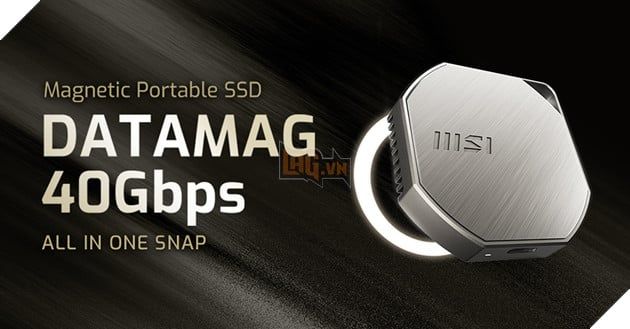 MSI đã nâng cấp ổ SSD di động với thiết kế gắn nam châm, đạt tốc độ USB4 40Gbps.