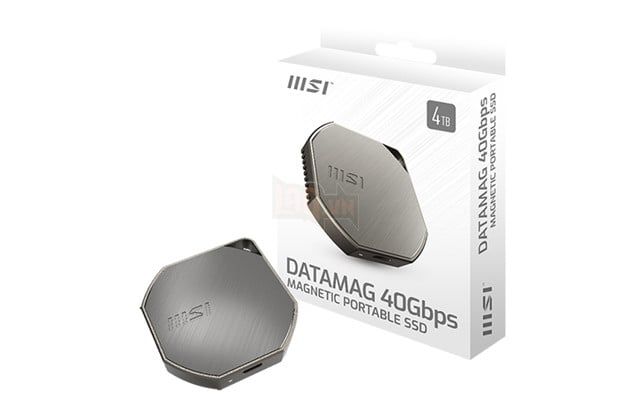 MSI tiếp tục nâng cấp ổ SSD di động gắn nam châm với tốc độ USB4 40Gbps 3.