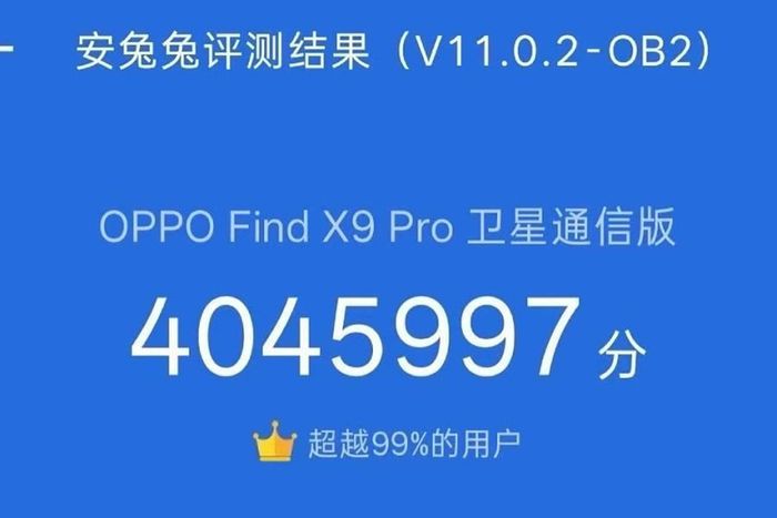 OPPO Find X9 Pro xuất sắc vượt mốc 4 triệu điểm AnTuTu