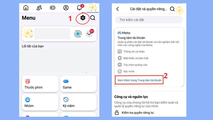 Hướng dẫn vô hiệu hóa tạm thời tài khoản Facebook - Bước 1