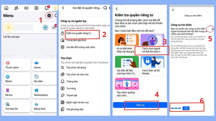Cách ngừng hiển thị tài khoản Facebook với người lạ