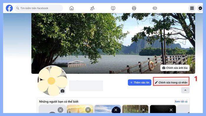 Cách ẩn tài khoản Facebook trên máy tính - Bước 1