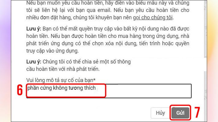 Hướng dẫn hoàn tiền nạp game trên Android – Bước 5