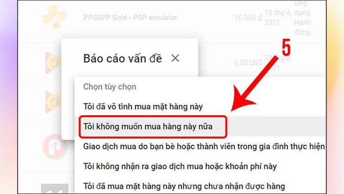 Hướng dẫn hoàn tiền nạp game trên Android – Bước 4