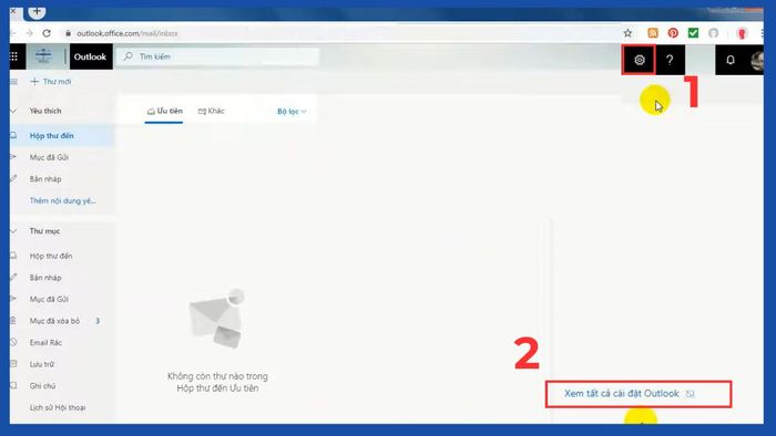 Cách tắt tính năng tự động chuyển tiếp thư trong Outlook - Bước 1