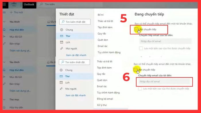 Cách chuyển tiếp thư tự động trong Outlook - Bước 3