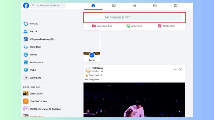 Hướng dẫn thêm địa chỉ check-in trên trang cá nhân Facebook bằng máy tính - bước 2