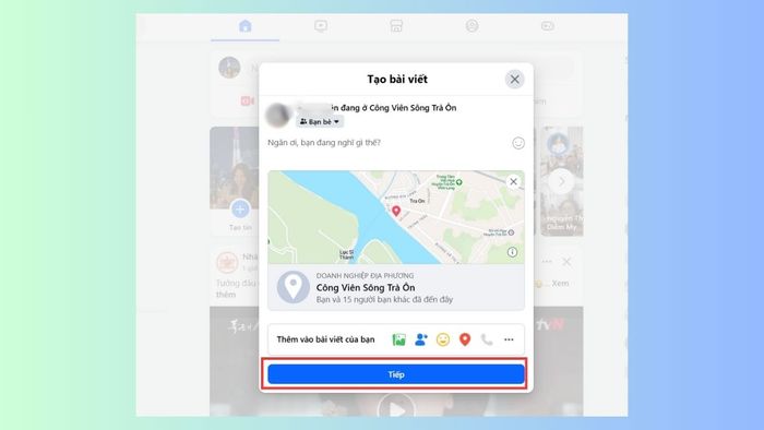 Hướng dẫn thêm địa chỉ check-in trên trang cá nhân Facebook bằng máy tính - bước 4