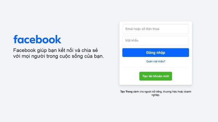 Hướng dẫn thêm địa chỉ check-in trên trang cá nhân Facebook bằng máy tính - bước 1