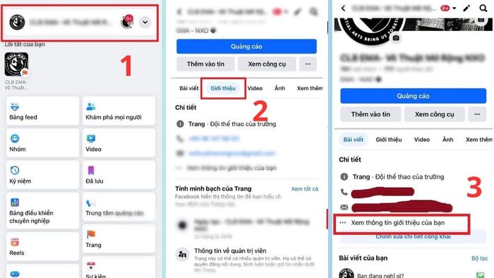 Hướng dẫn tạo địa chỉ trên Fanpage Facebook - bước 1,2