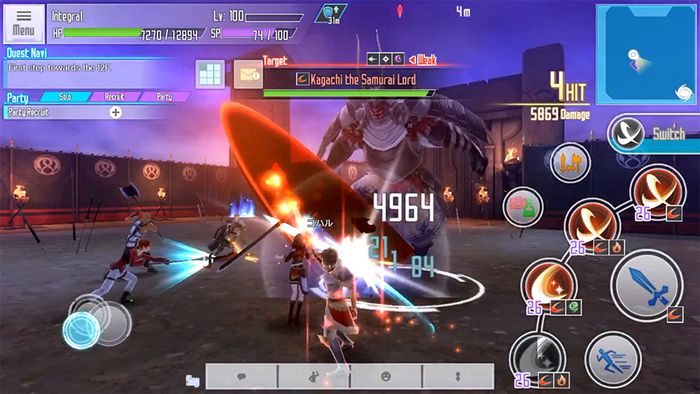 Danh sách game anime mobile: Lối chơi Sword Art Online: Integral Factor