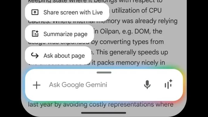Google đã đưa Gemini lên Chrome cho iOS và mở rộng khả năng truy cập toàn bộ nội dung trang web trên Gemini dành cho Android.