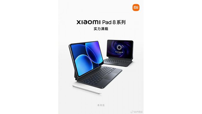 Poster quảng cáo chính thức của Xiaomi Pad 8 vừa được tiết lộ.