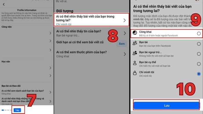 Hướng dẫn bật chế độ công khai trên Facebook - mở bài viết công khai - bước 3