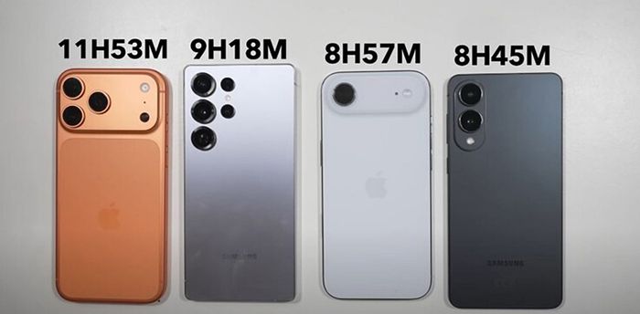 Pin của iPhone Air vượt trội hơn so với Galaxy S25 Edge