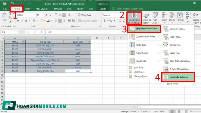 cach-loc-trung-trong-excel-9