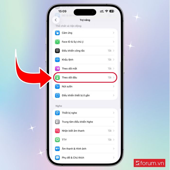 Hướng dẫn kích hoạt và thiết lập tính năng lè lưỡi trên iOS 26 - Bước 2