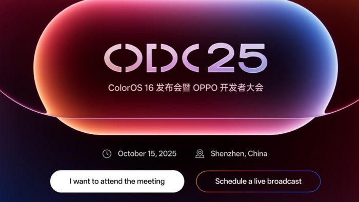 OPPO vừa thông báo chính thức rằng sự kiện ra mắt ColorOS 16 sẽ được tổ chức vào ngày 15 tháng 10 tại Thâm Quyến.