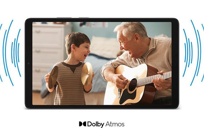 Galaxy Tab A11 được trang bị hệ thống âm thanh chất lượng cao, mang lại trải nghiệm âm thanh sống động.