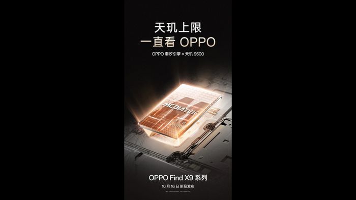 Dòng OPPO Find X9 Series sẽ chính thức ra mắt vào ngày 16/10.