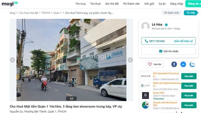 Thông tin liên hệ rõ ràng và chính xác