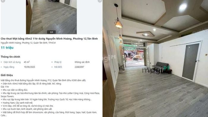 Mẫu quảng cáo cho thuê mặt bằng cửa hàng nhỏ hấp dẫn