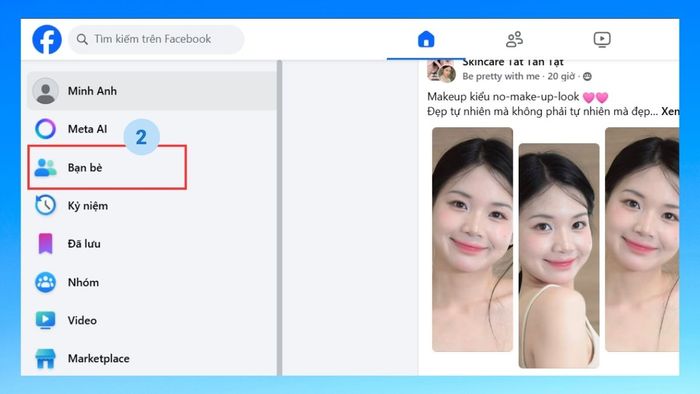 Hướng dẫn xem gợi ý kết bạn trên Facebook trên máy tính - bước 2