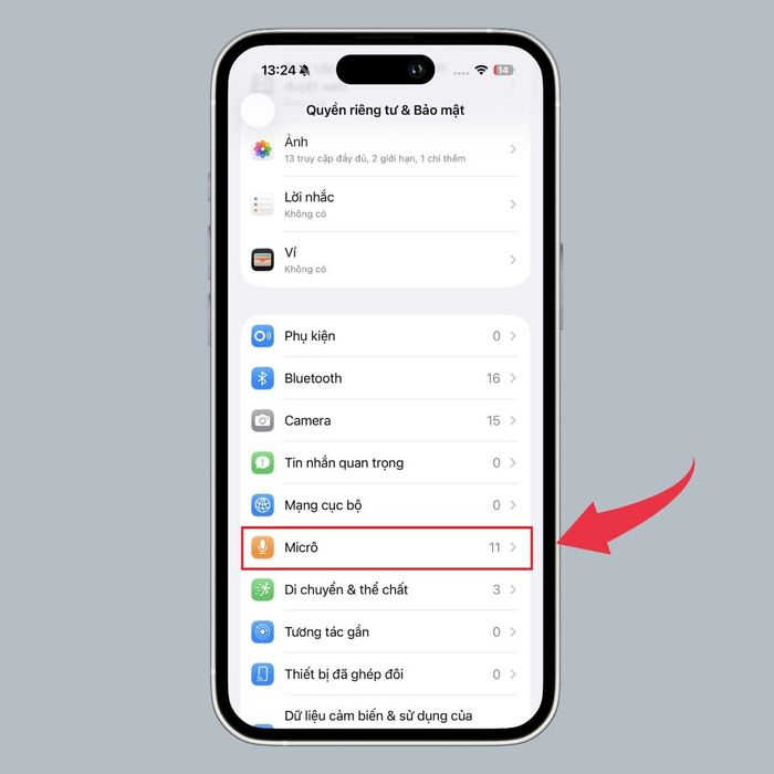 Cách tắt biểu tượng chấm cam trên iPhone 17 Pro Max - bước 3