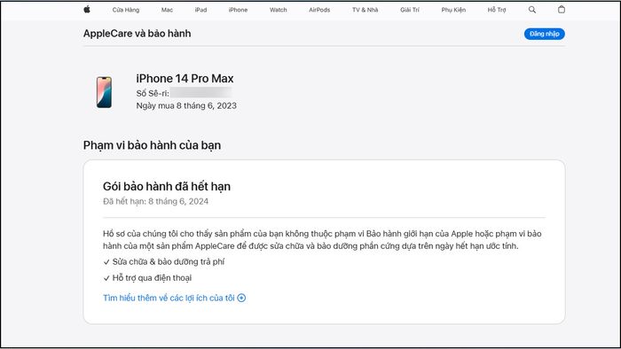 Cách kiểm tra iPhone đã được Active hay chưa - Bước 3