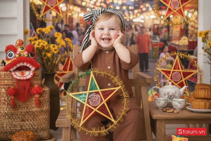 Tạo ảnh Trung Thu cho bé: Giải pháp tiết kiệm mà vẫn có những bức ảnh lung linh và ấn tượng.