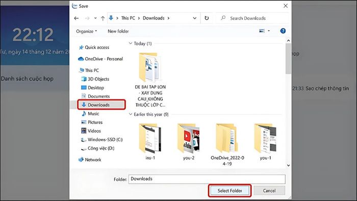 xem các file tải về từ Zalo