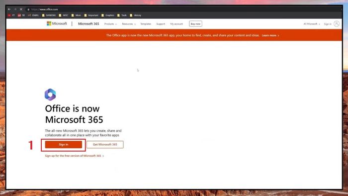 Hướng dẫn tải Outlook trên máy tính Windows và macOS - Bước 1
