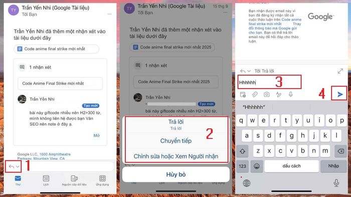 Cách trả lời và chuyển tiếp thư trong Outlook