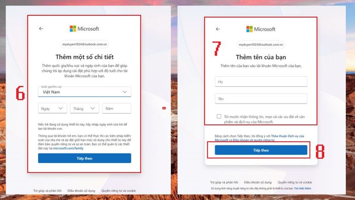 Hướng dẫn tạo tài khoản và đăng nhập trên máy tính - Bước 4