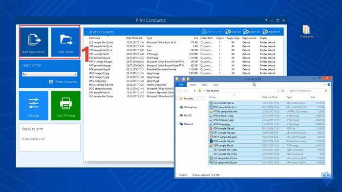 Hướng dẫn in nhiều tệp PDF cùng lúc bằng các công cụ trực tuyến khác, bước 2